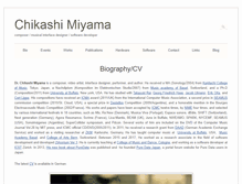 Tablet Screenshot of chikashi.net